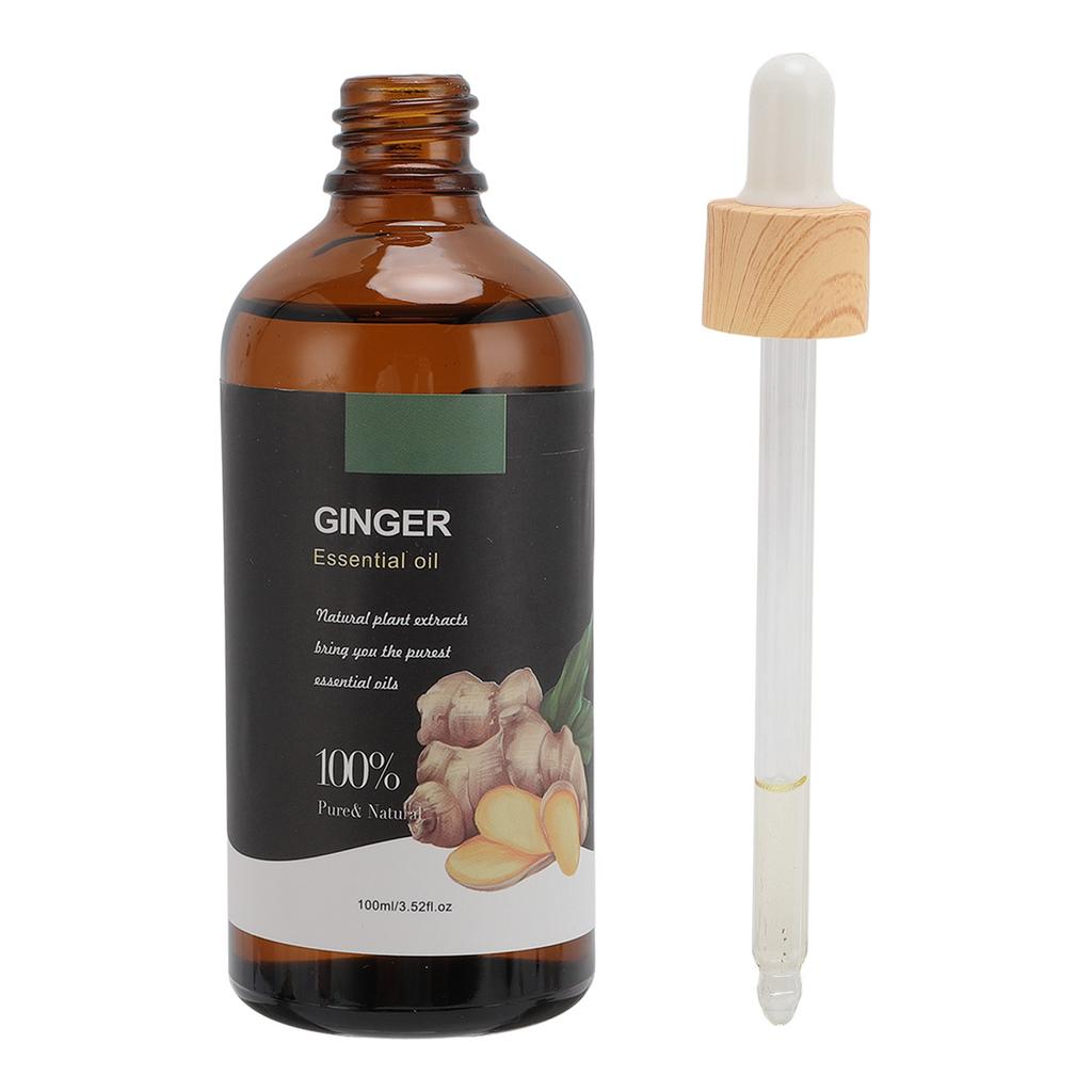 100ml Ginger Massage Oil Moisturising Stress Relief Firming Multifunctional Ginger Aromatherapy Oil for Spa Nail