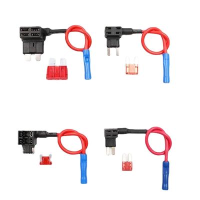 12-V-Sicherungshalter Add-a-Circuit-TAP-Adapter Micro2 Mini Small Standard ATM APM Blade Auto-Sicherung mit Halter mit 10 A Blade-Autosicherung