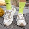 Fashion Hot Selling Women's Shoes Spring 2025 Style Thick Bottom Casual Sports Running Shoes Heightening Leisure  Rubber Outsole