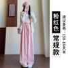 Gray glutinous rice pants women's spring and autumn new velvet high-waisted straight tube drape lazy mopping loose wide-leg pants