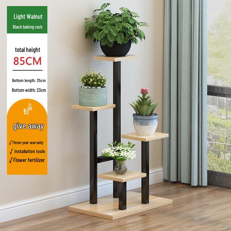 Εσωτερική Πολυεπίπεδη Σιδερένια Βάση Λουλουδιών για Σαλόνι και Μπαλκόνι