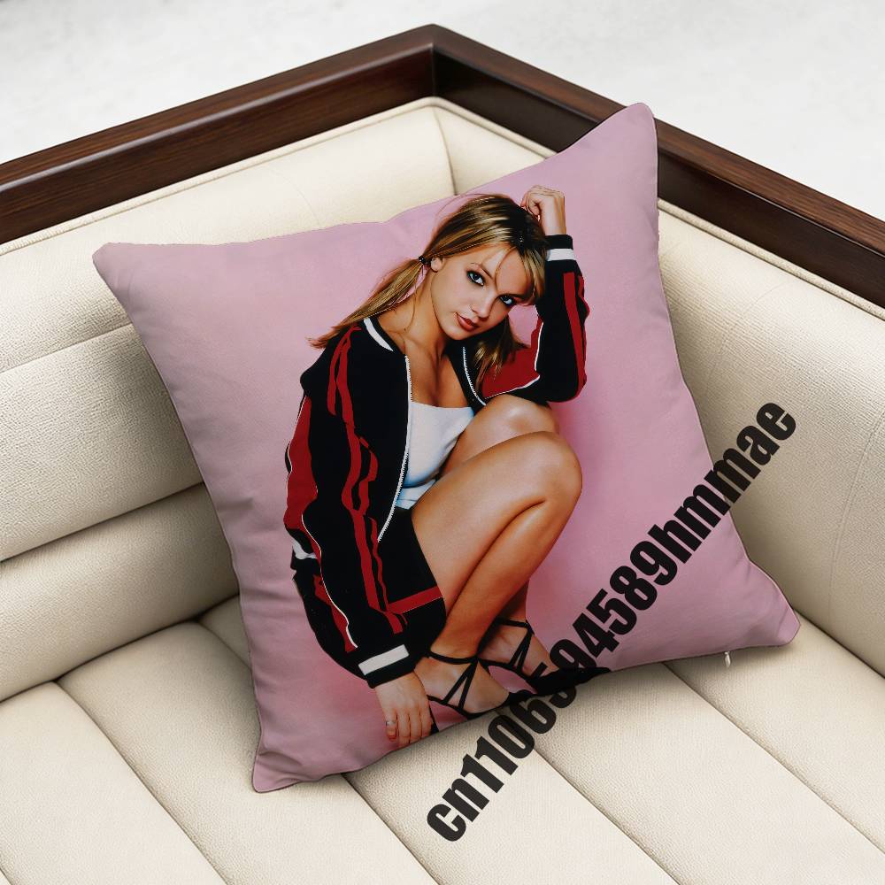 For American Singer B-Britney Spears Throw Pillow Case Sham 45X45Cm 35X35Cm Square Bedroom Pillowcase Cushion Cover