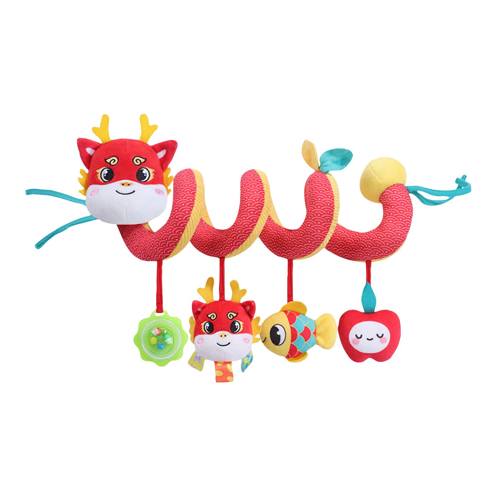 

Спиральное автокресло игрушка коляска игрушка - кровать подвесная погремушка игрушка для детей 0-12 месяцев, автокресло кроватка с музыкальной погремушкой игрушка для новорожденных мальчиков девочек подарок One Size