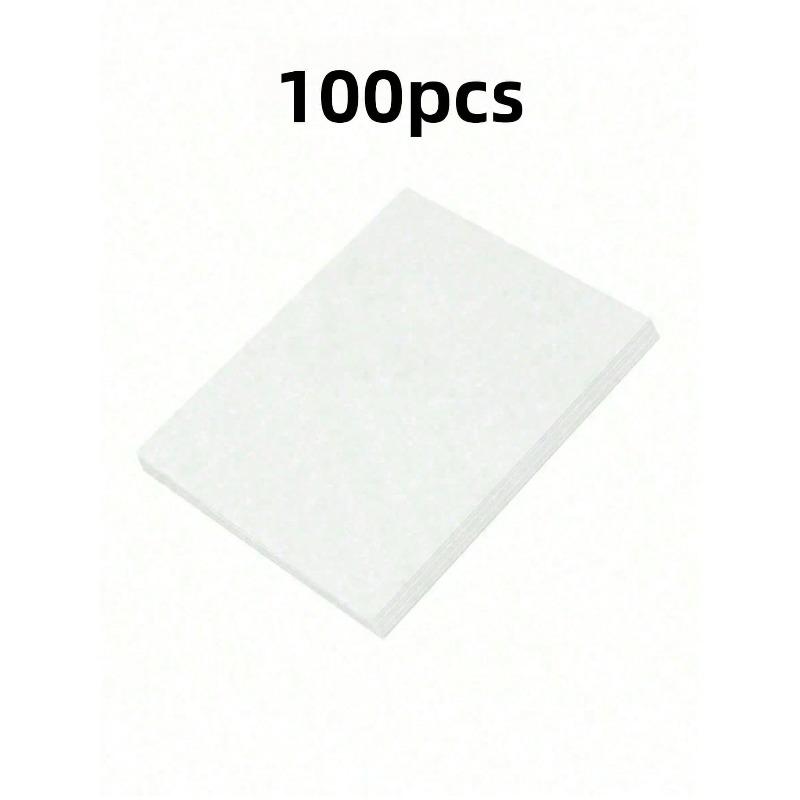 100pcs Disposable Nail Dust Collector Filter Paper, Suitable For Nail Dust Collector, Portable Non-Woven Nail Paper, For Professional Nail Salon белый