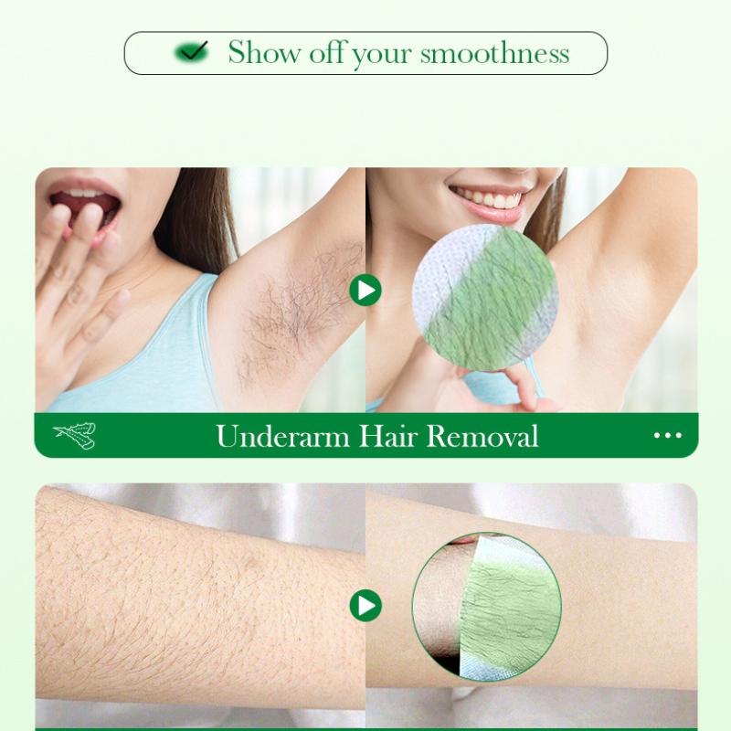Plant Double-sided Hair Removal Wax Paper SADOER Armpit Hair Leg Hair Body Hair Removal Cream