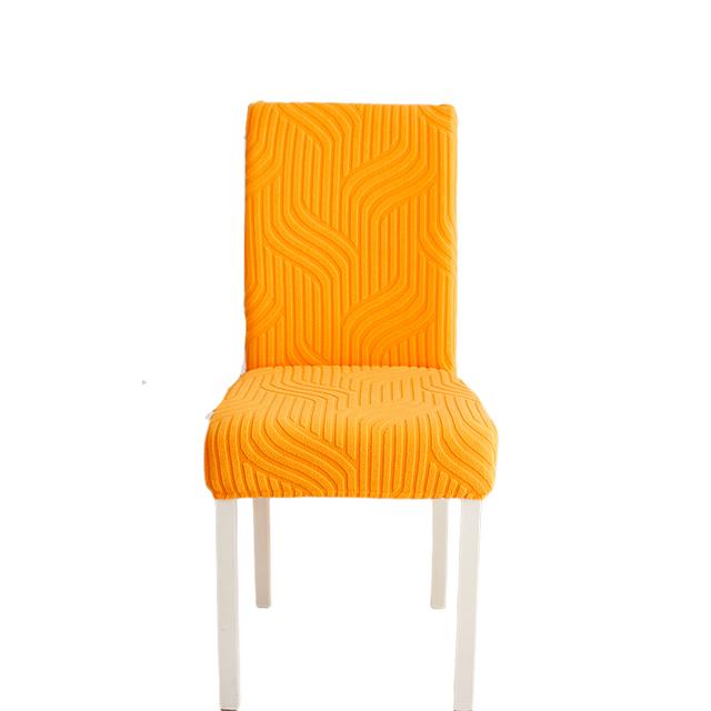 Dining Room Chair Covers Stretch Woven Jacquard Thick Plush 5 Styles String Pattern Chair Slipcovers Super Secure Chair Guard