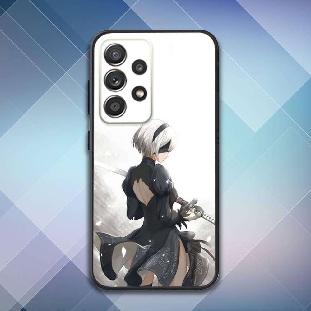 N-Nier 2B A-Automata Phone Case For Samsung S25,S24,S21,S22,S23,S30,Ultra,S20,Plus,Fe,Lite,Note,10,9,5G Black Cover