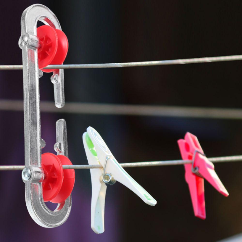 Heavy Duty Clothesline Separator Aluminum Plastic Clothesline Spreader Clothesline Pulley Balcony