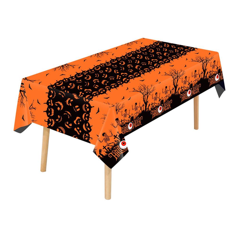 Halloween & Christmas Theme PEVA Tablecloth - Disposable Party Decor