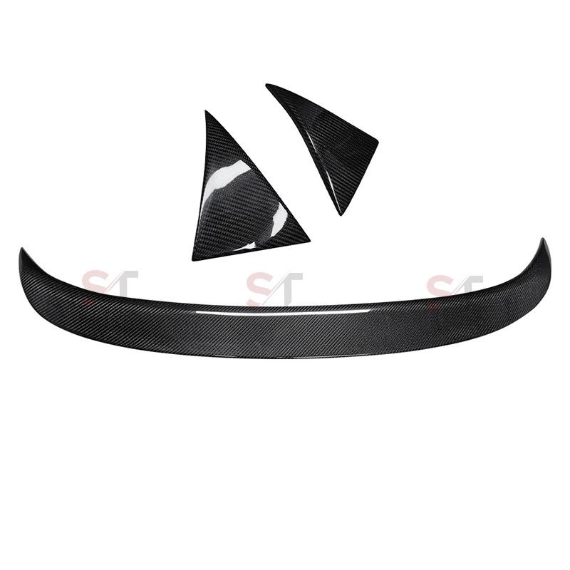Volkswagen Golf 8 Carbon Fiber No-Drill Rear Roof Spoiler – Eighth Gen Lip Car Accessory