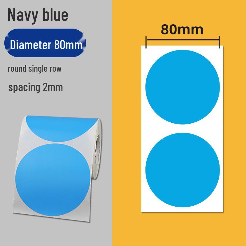 Colorful Self-Adhesive Round Dot Stickers - Writable Small Paper Labels