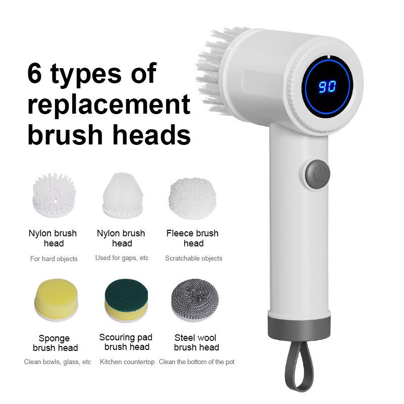 Wireless Multi-Function Electric Brush for Shoes and Toilets - Gentle on Shoes, Perfect for Cleaning.
