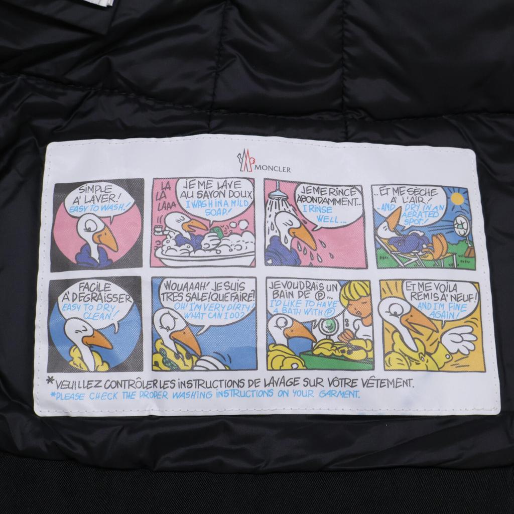 Moncler [Good Condition/24 Year Old] BRON Hoodie Short Down Jacket 1 blackUsed