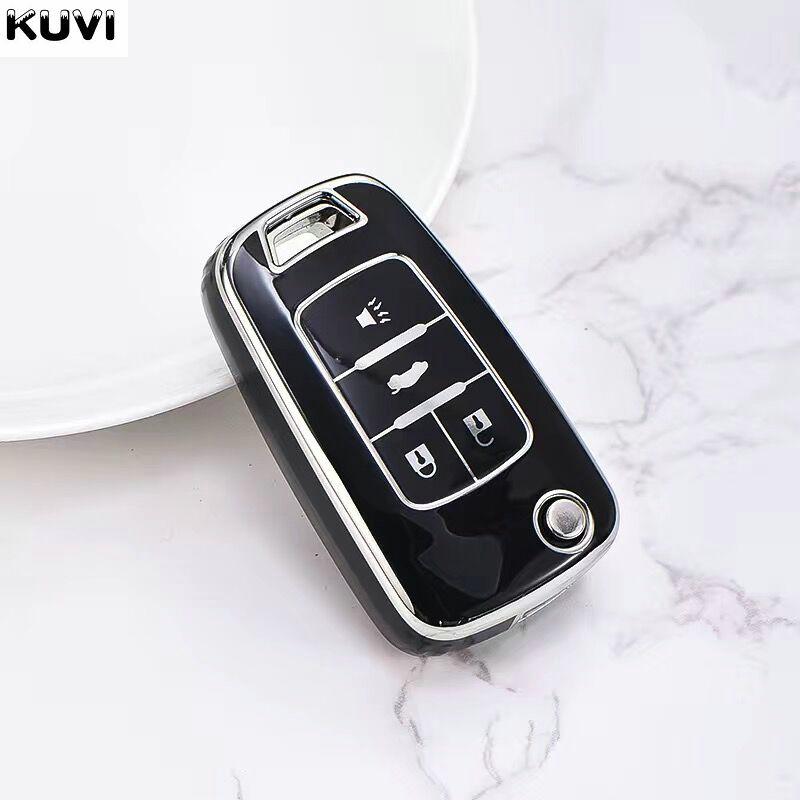 Plating Tpu Auto Key Fob Cover Housing Case Remote Fit For Chevrolet Cruze Aveo Trax Sail Malibu Captiva Opel Vauxhall Astra J Corsa Insignia