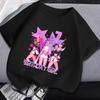 KPop Demon Hunters Birthday T-Shirt Printed Cotton Children's Short Sleeve Casual Baby Shower Short Sleeve Top T-Shirt Clothing