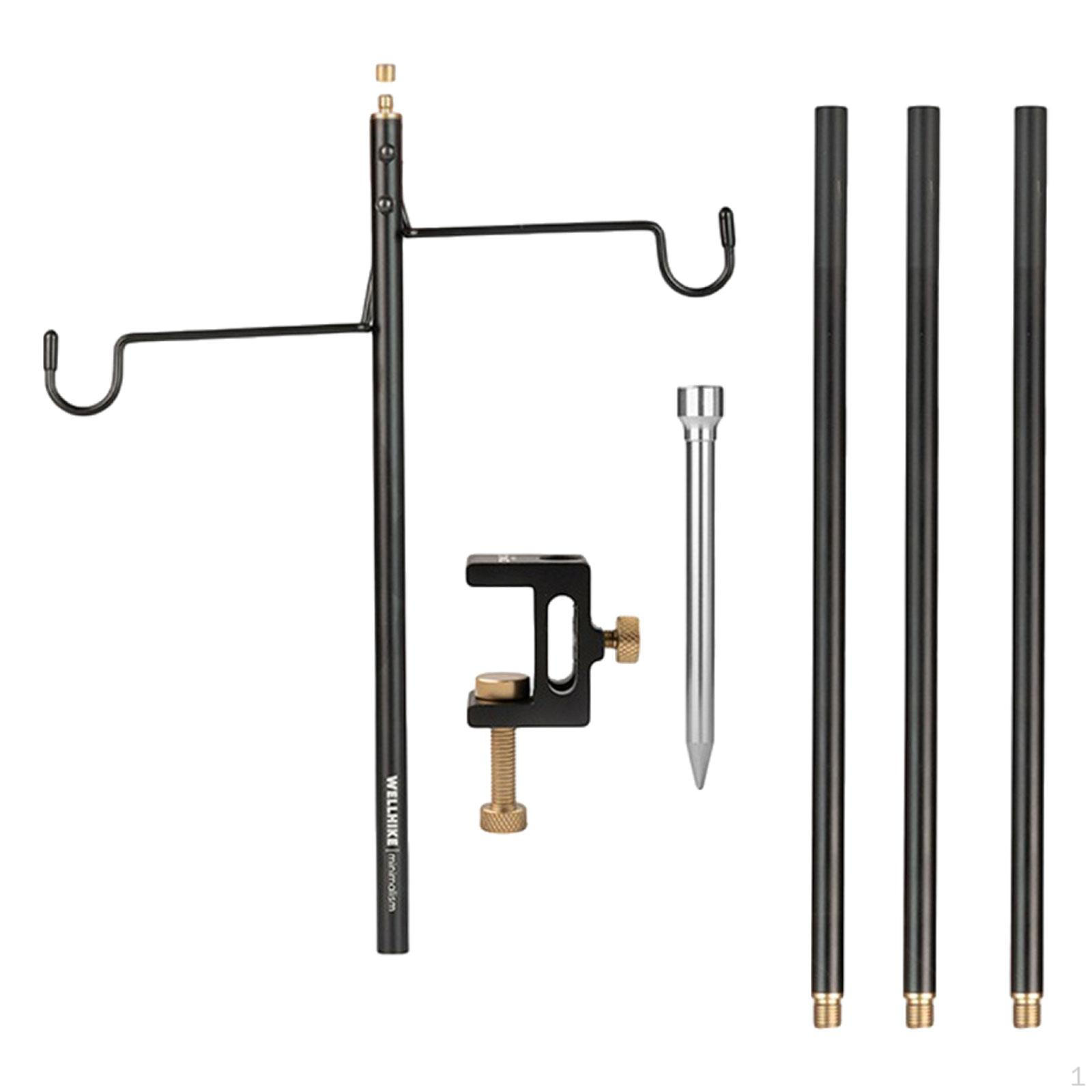 

Camping Lantern Stand Multifunctional Adjustable for BBQ Garden Fishing