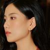 Original Design Radiant Trendy Orange Gemstone Earrings For Women High Quality And Exquisite Fashion Hoop Earring Jewelry