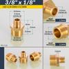 1/8" 1/4" 3/8" 1/2" 3/4" 1" BSP Messing Außengewinde zu Außengewinde Sechskant-Nippel Gleichmäßig Gerade Reduzierend Messing-Verbinder für Wasser Öl Gas