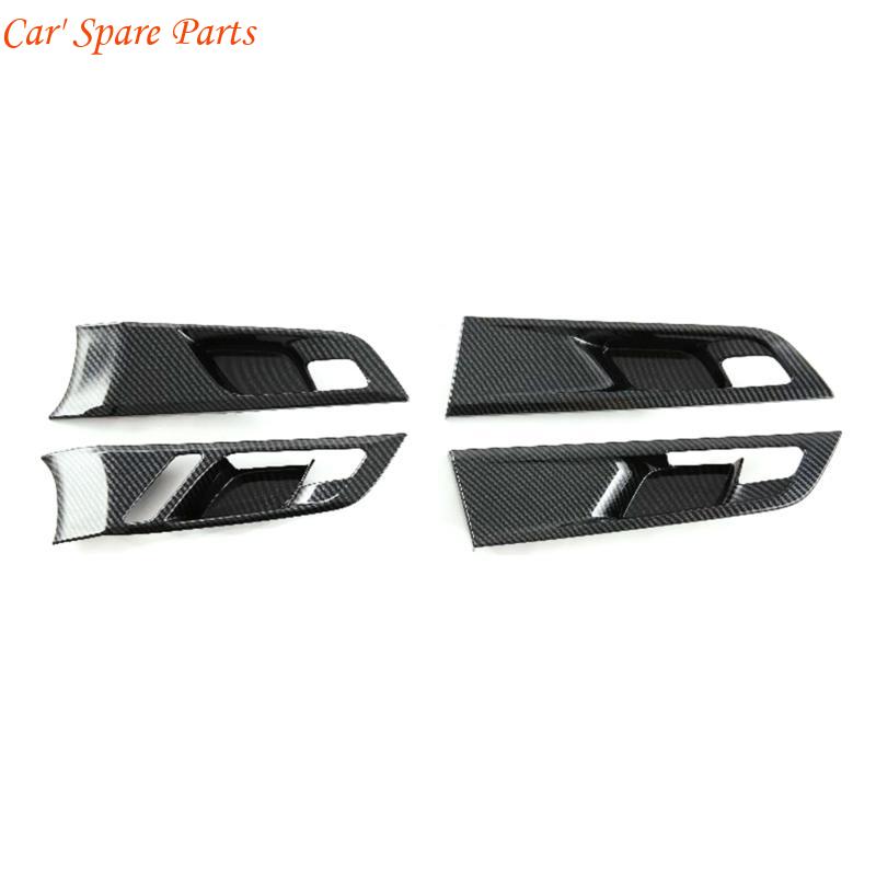 

Y4UA Durable Car Carbon Fiber Inner Door Handle Cover Molding Sticker Catch Bowl Trim Bezel Frame Protector for MGMulan China Mainland