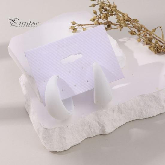 1 adet Damla Küpe Canlı Renk Tahriş Olmayan Hafif Abartılı C-Şekilli Dangle Küpe Delici Takı Aksesuarları