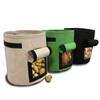 Reusable Non-Woven Felt Planting Bag with Harvest Window for Vegetables