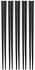 Akebono Sangyo Tornado Set of Made In Chopsticks, Black, 22.5cm, 5, Japan, PM-377