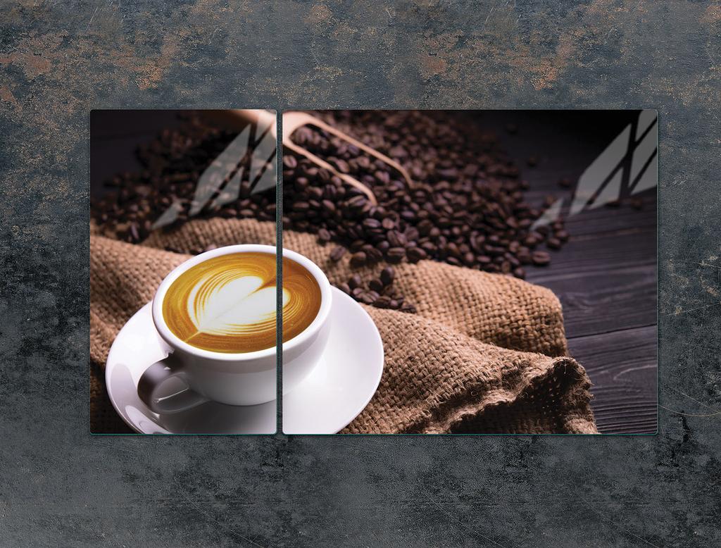 GLASPLATTA SKYDD FÖR SPIS 90x52 KAFFE