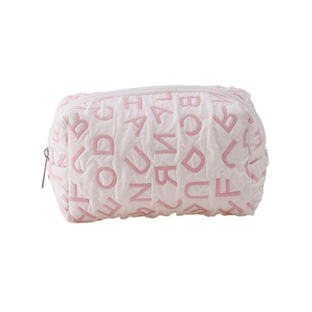 

Korean Large Capacity Pencil Case Pen Pouch Stationery Storage Bag School&Office розовый