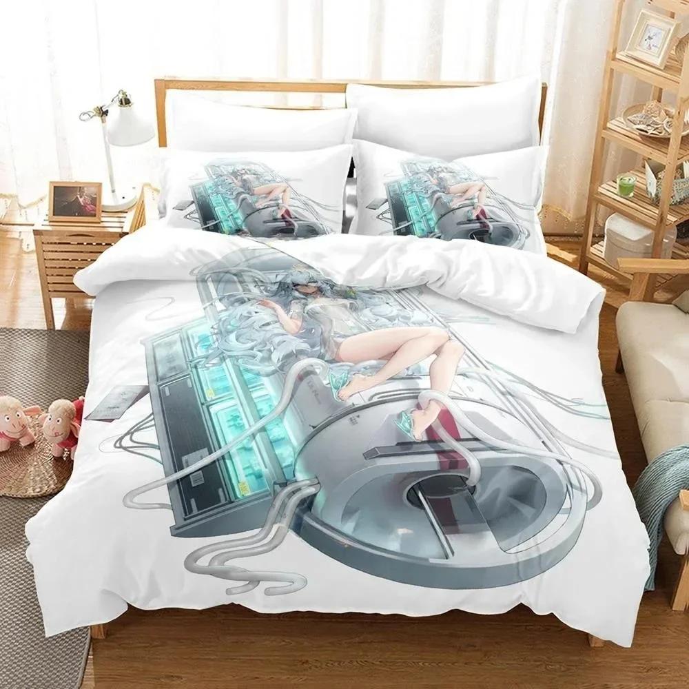 3D Printed Anime Kawaii Girls' Frontline Bedding Set Single Twin Full Queen King Size Bed Set Adult Kid Bedroom Duvet Cover Sets