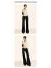 2024 Autumn Women's American Hottie Low Waist Wide-Leg Straight Floor-Length Jeans