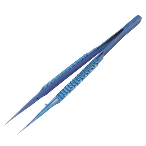 Titanium Precision Tweezers, 14cm Long, 0.15mm Tip, Straight, Tapered Tip Ideal for Working Under a Microscope, for Cell Phone Repair