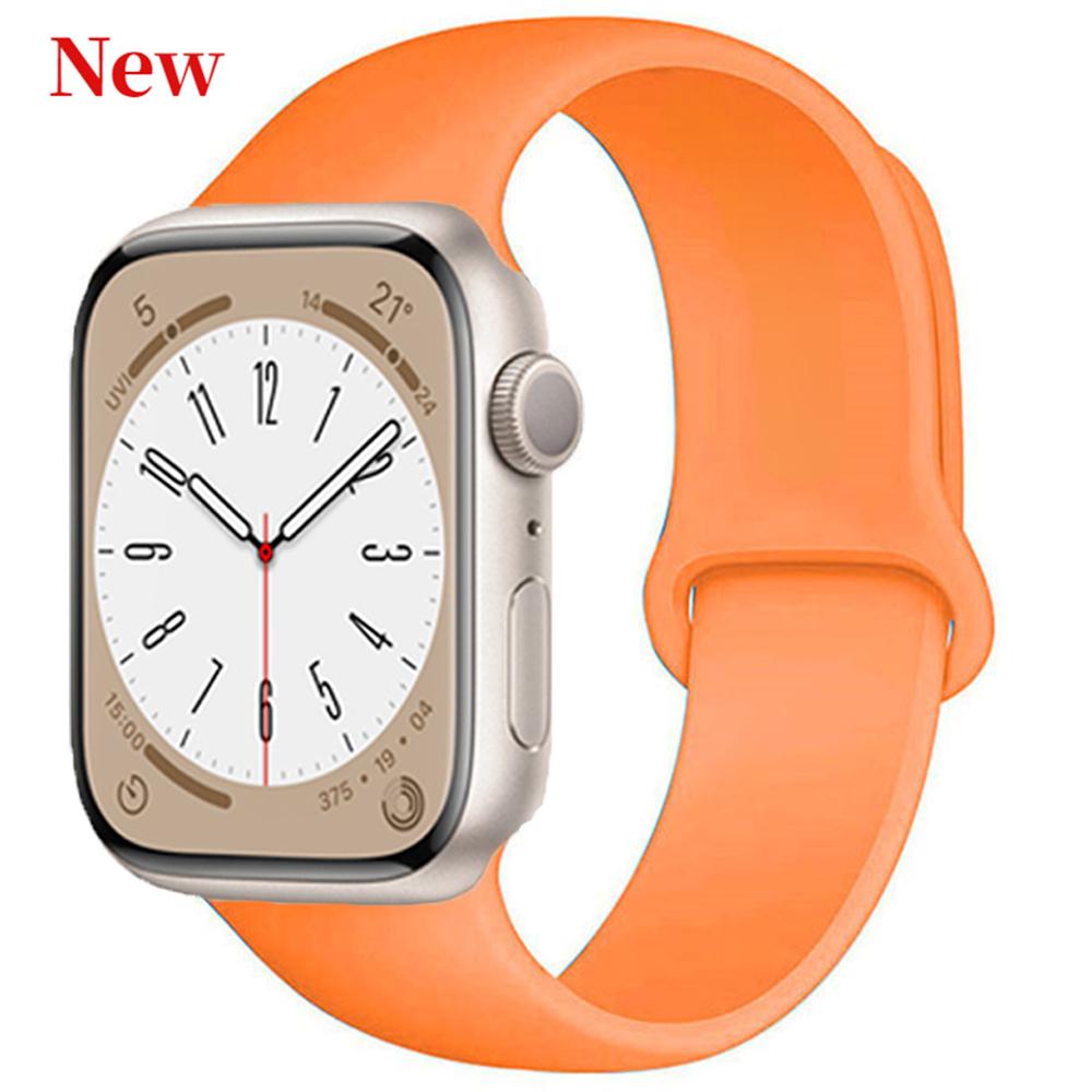 Pulseira de silicone para apple watch band 49mm 45mm 44mm 42mm 41mm 40mm 38mm pulseira cinto iwatch série 8 7 6 5 4 3 se banda