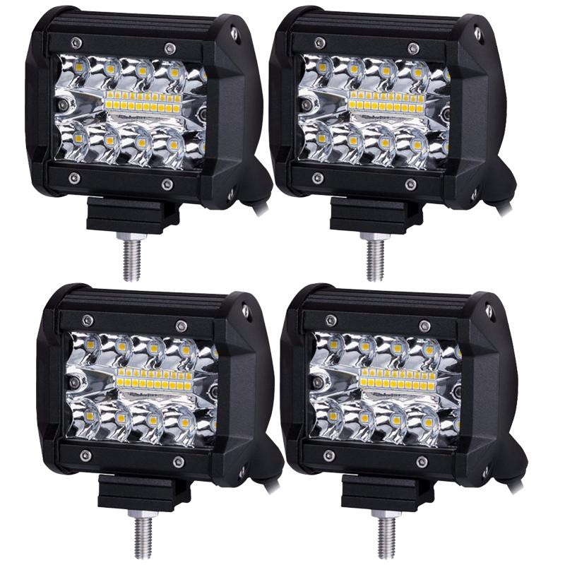 Car LED Light Bar Offroad 4x4 Spotlights Fog Lamp 12V 24V Diode Headlight Truck Farm Tractor Boat SUV ATV Light Bar/Work Light