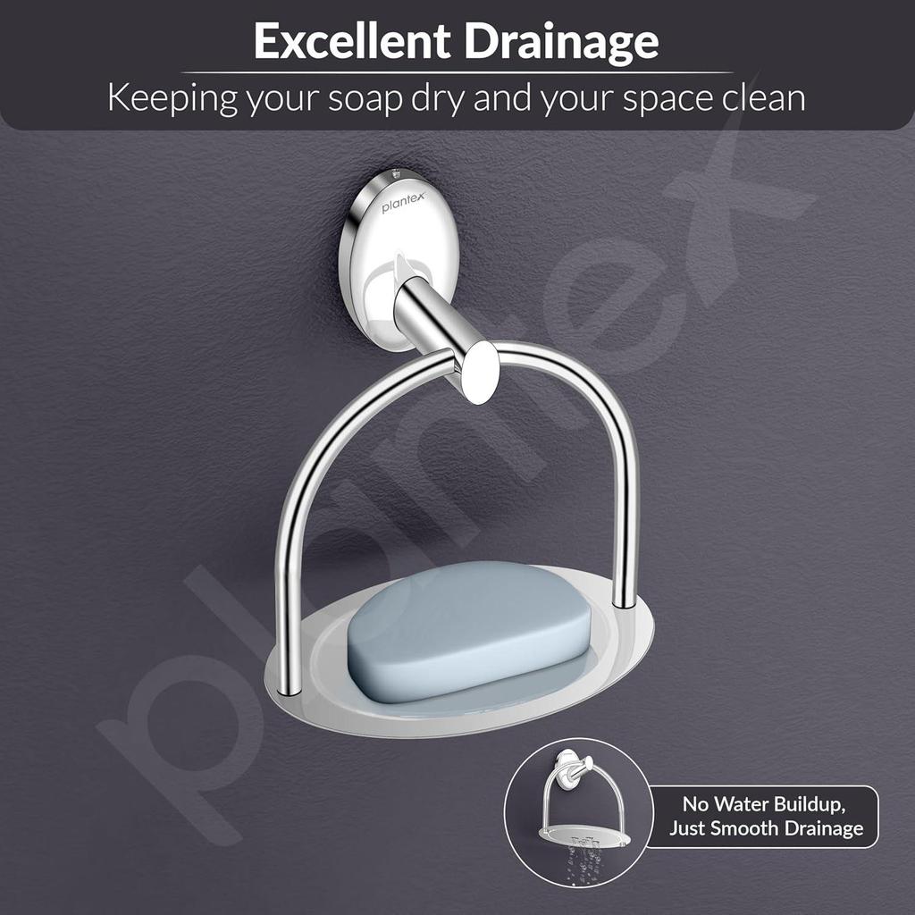 Grade Stainless Steel Soap Holder Stand for Bathroom/Soap Dish/Soap Holder/Soap Stand/Bathroom Accessories - Oreva(Chrome)