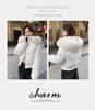 Women's Winter High Waist Hooded Short Jacket with Removable Fur Collar
