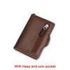 Carbon Fiber Rfid Blocking Protection Men Id Credit Card Holder Wallet Leather Metal Business Bank CreditCard Cardholder Case