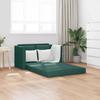 Vidaxl 2-in-1 Floor Sofa, Dark Green, 112X174X55 Cm, Fabric