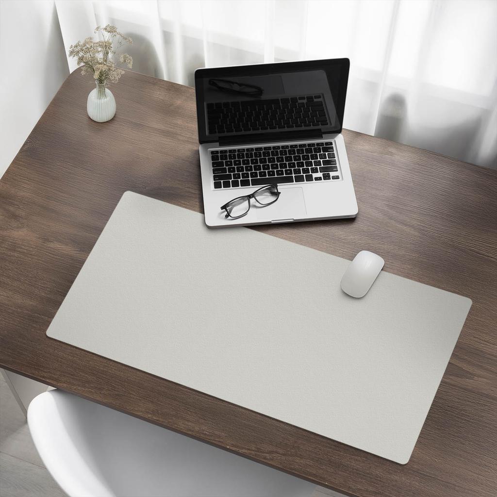 Anti-slip Office Desk Pad Pastel Beige Color 90x45 Cm