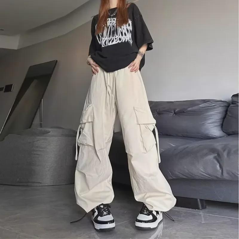 2023 Summer Women's High-Waist Wide-Leg Casual Pants