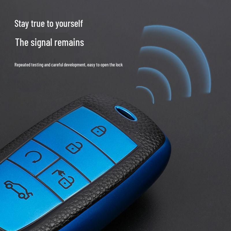 Compatible Key Case for GAC Trumpchi Aion Models AIONS, AIONV, AIONY, AIONLX - Full Protection Shell with Buckle