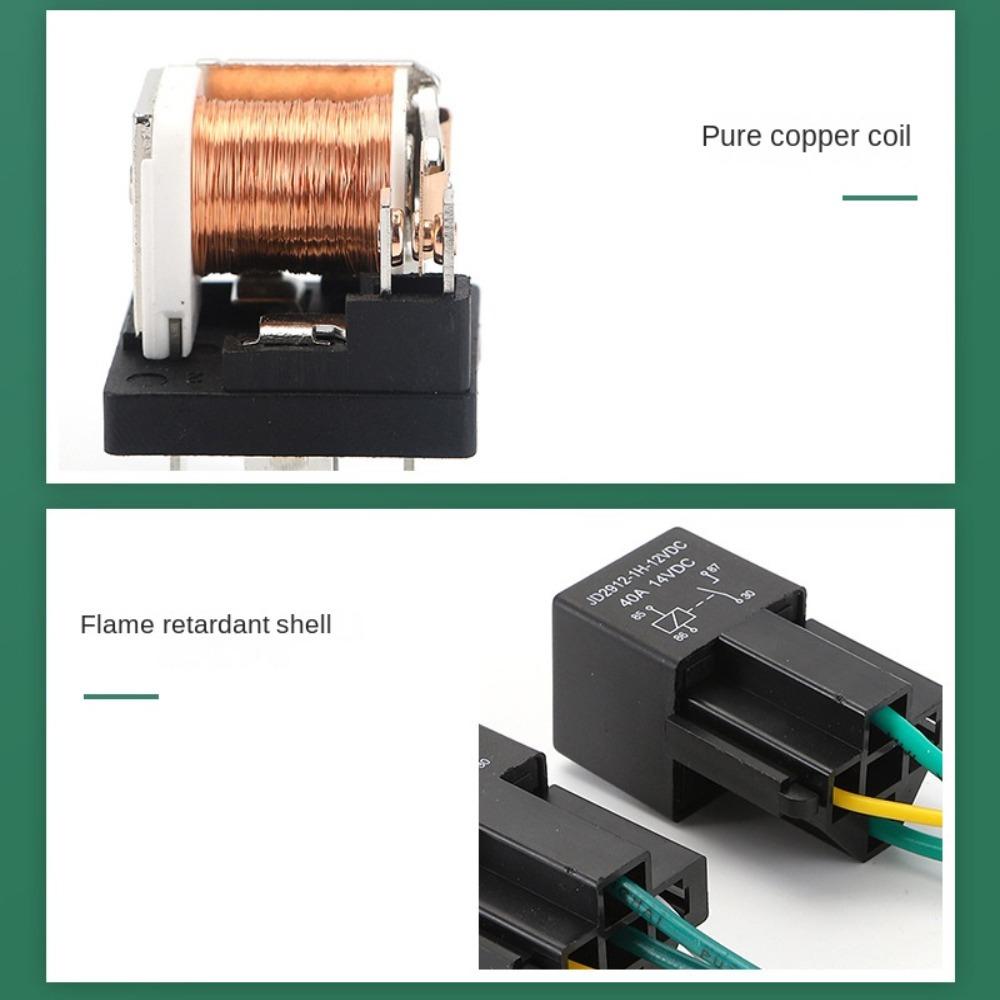 12V 24V Automotive Relay Auto Accessories High Quality 20A 40A Normally Closed Relay 5 Pin 5 Wire Car Fused Relay Relays 5