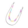 Candy Color Double Layer High Street Acrylic Pants Chain Adjustable Length Waist Chain Accessory for Fashion Enthusiasts