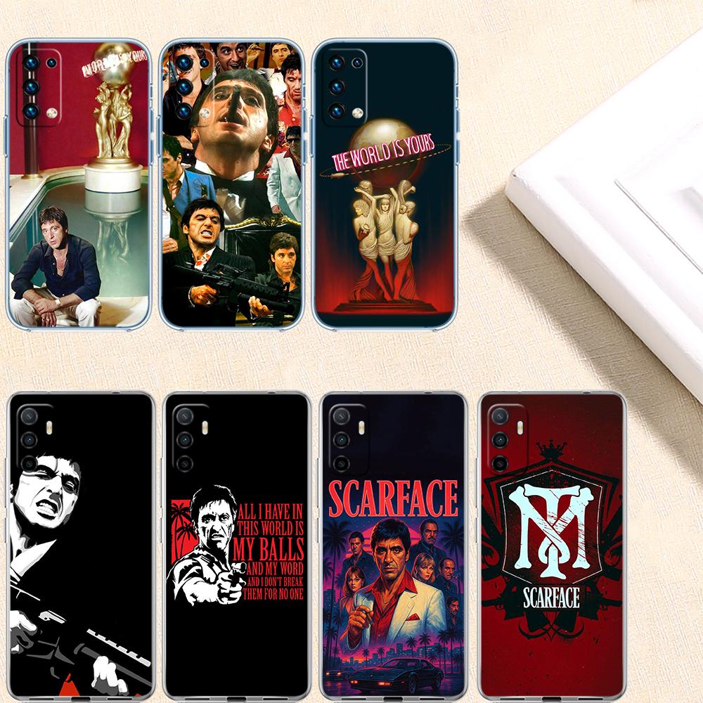 RE51 S-Scarfaces Transparent Phone Case for Samsung Galaxy A04 A04S A14 A23 A34 A54 M23 M33 M52 M53