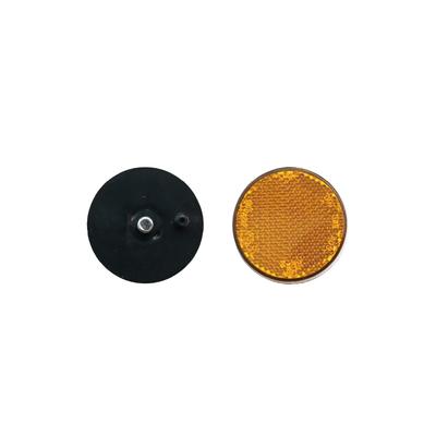 BAR AUTOTECH Odrazka, Malá, Kulatá Jantarová, Průměr 1,7 palce (4,3 cm), Šroub M6 upevněn,