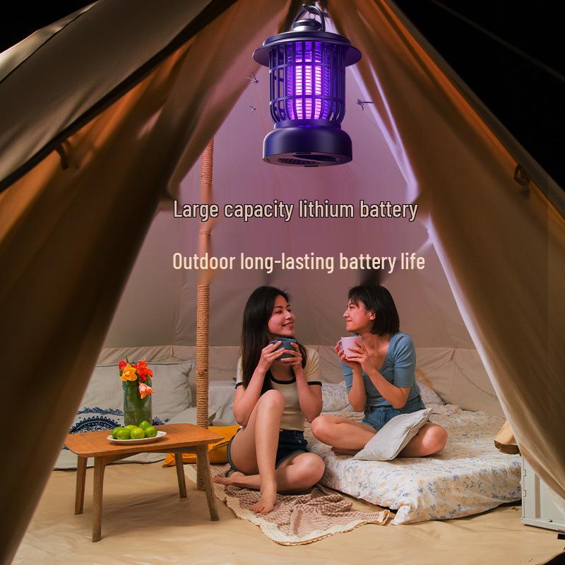 Lampă electrică reîncărcabilă de exterior pentru țânțari cu funcție de șoc pentru casă și grădină.