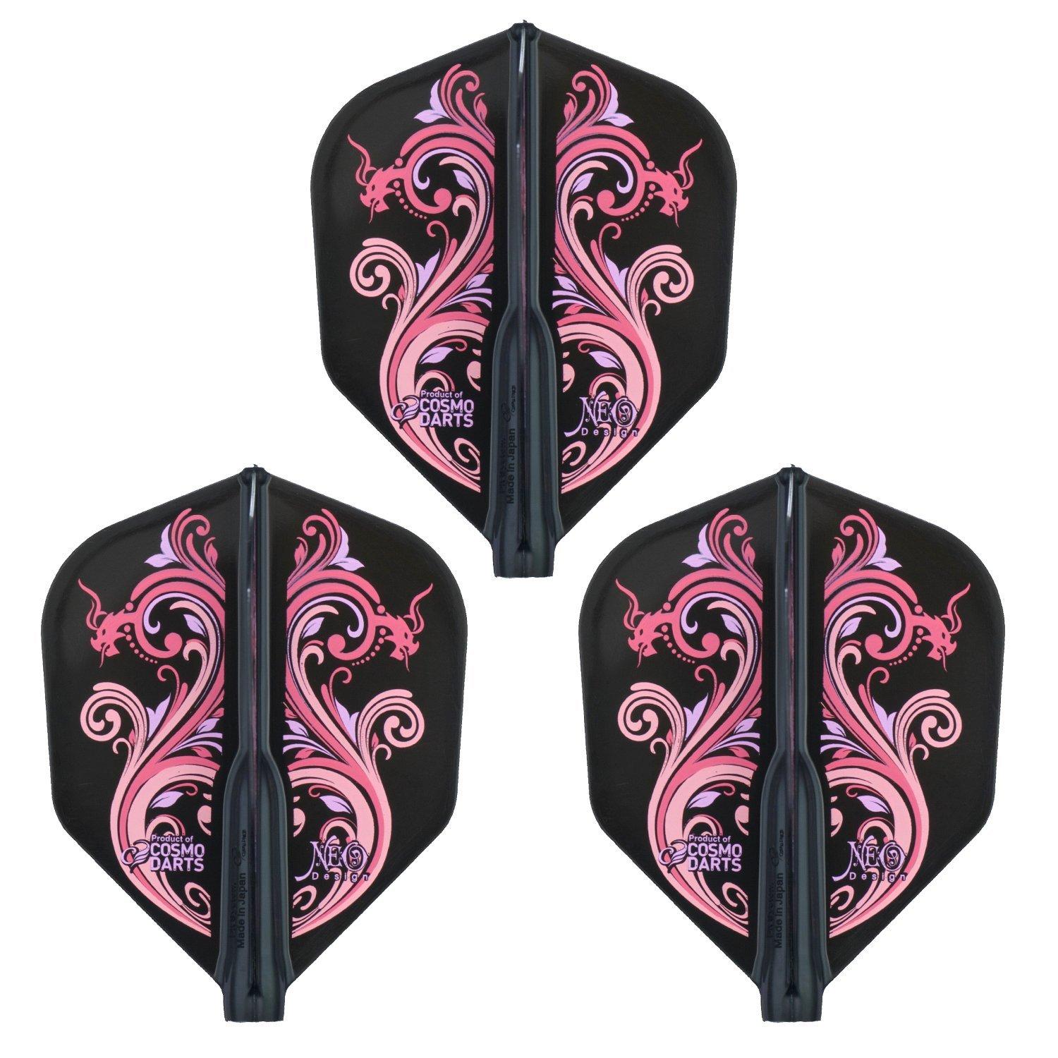 

COSMO DARTS Fit Flight Air x Shinji Umeda Flight Shape D Black Ver.2