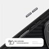ABEEL Etui do Xiaomi Mix Fold 4 5G Kompatybilne z MagSafe Tylna pokrywa z teksturą włókna węglowego