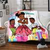 Custom Name Gracie's Corner Theme Printed Blanket - Perfect for Couch, Bed, Travel & Outdoor Use | Machine Washable, Cozy & Durable.