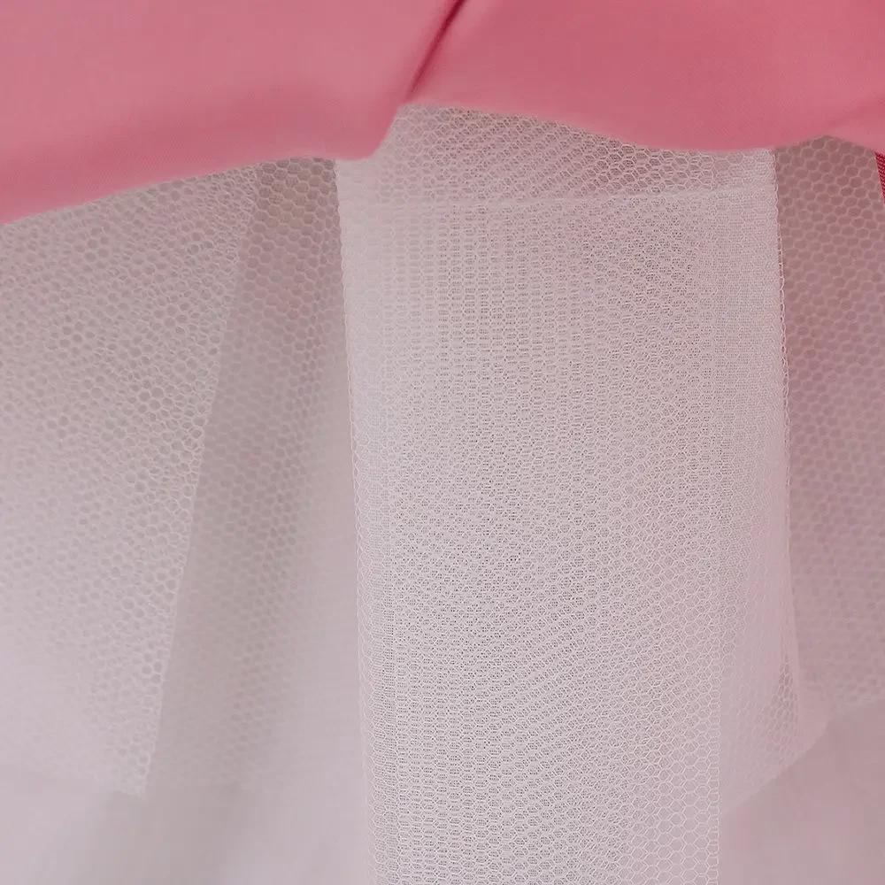 Dziewczęca sukienka z satyny koronkowej księżniczki na urodziny i dla dziewczynki sypiącej kwiaty