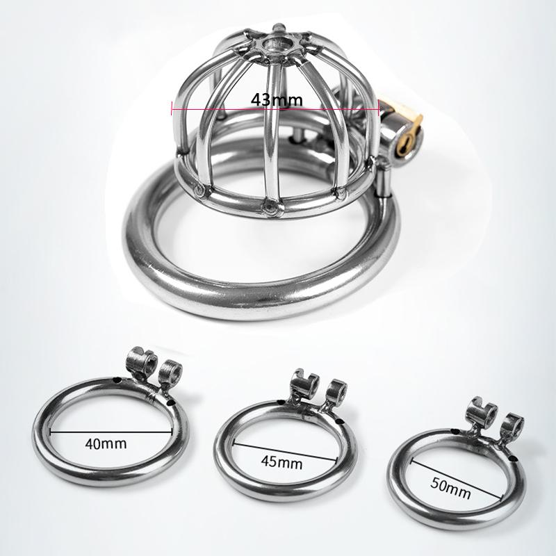 MoDi Petite cage de chasteté en métal pour homme, anneau pénien, esclave, bondage, SM, Sissy, dispositifs de chasteté pour gays, jouets sexuels pour adultes pour hommes